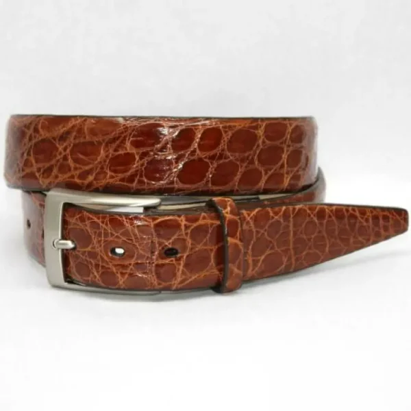 torino_leather_big_amp_ta_0-25.webp New Torino Leather Big & Tall Glazed South American Caiman Crocodile Belt - cognac