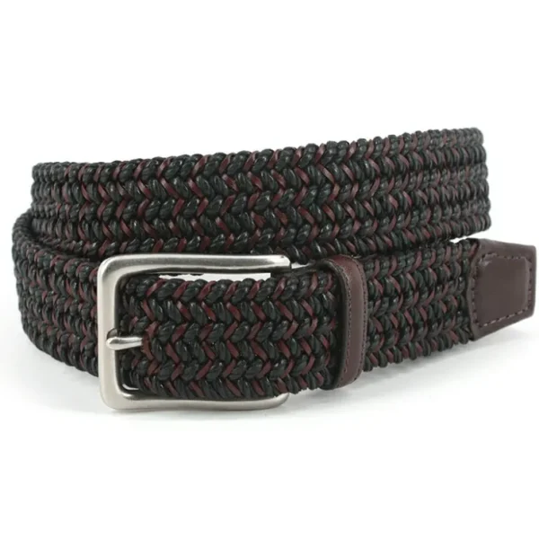 torino_leather_big_amp_ta_0.webp Flash Sale Torino Leather Big & Tall Italian Woven Cotton & Leather Elastic Belt Black Brown BlackBrown