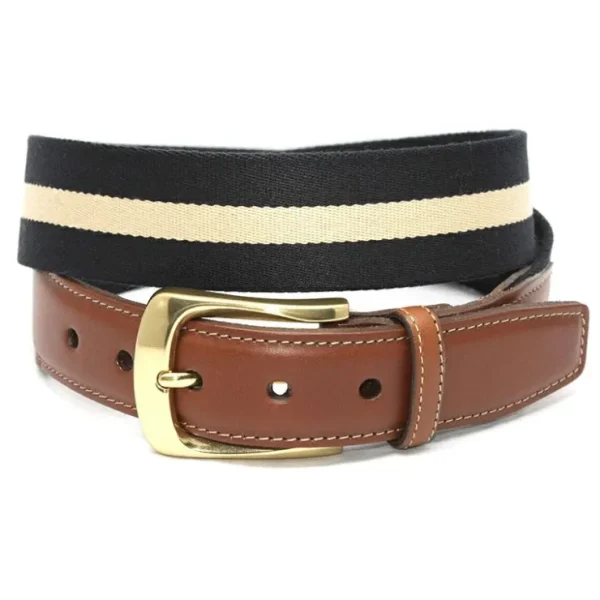 torino_leather_european_r_0-2.webp Cheap Torino Leather European Ribbed Stripe Surcingle Belt Navy Camel NavyCamel