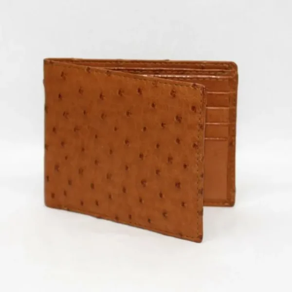 torino_leather_genuine_os_0-1.webp Best Torino Leather Genuine Ostrich Billfold Wallet - Saddle