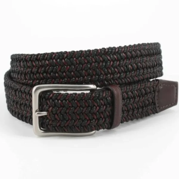 torino_leather_italian_co_0.webp Cheap Torino Leather Italian Cotton & Woven Leather Belt Black / Brown Black/Brown
