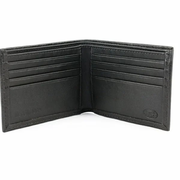 torino_leather_italian_gl_0-9.webp Discount Torino Leather Italian Glazed Milled Calfskin Flat Fold Wallet Black
