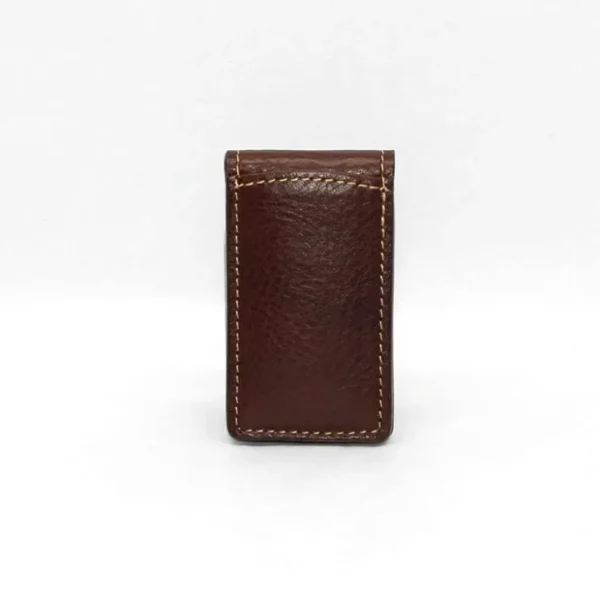 torino_leather_tumbled_gl_0-2.webp Fashion Torino Leather Tumbled Glove Leather Magnetic Money Clip Brown