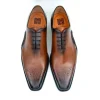 Sale Ugo Vasare Cooper Oxford Wingtip Shoes Tobacco