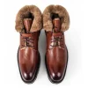 New Ugo Vasare George Winter Shearling Boots Tan