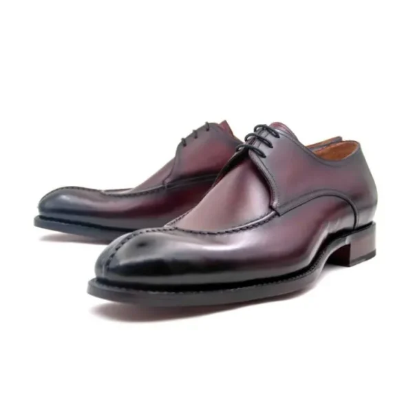 ugo_vasare_jayden_derby_a_1-1.webp Sale Ugo Vasare Jayden Derby Apron Split Toe Shoes Burgundy