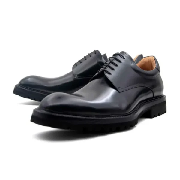 ugo_vasare_mason_derby_pl_1.webp Best Ugo Vasare Mason Derby Plain Toe Shoes Black