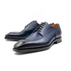 New Ugo Vasare Norman Apron Toe Lace Up Navy
