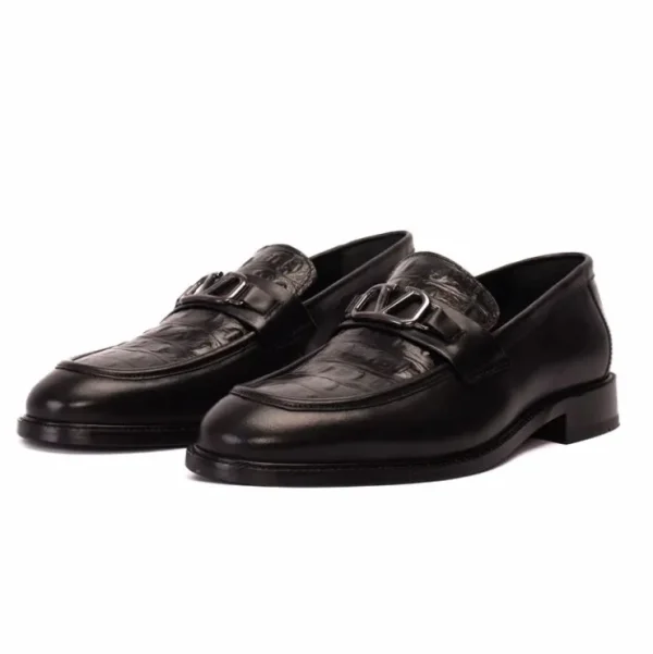 vinci_leather_amsterdam_b_1-1.webp Best Sale Vinci Leather Shoes Vinci Leather Amsterdam Bit Loafer (18563 T-1) Black