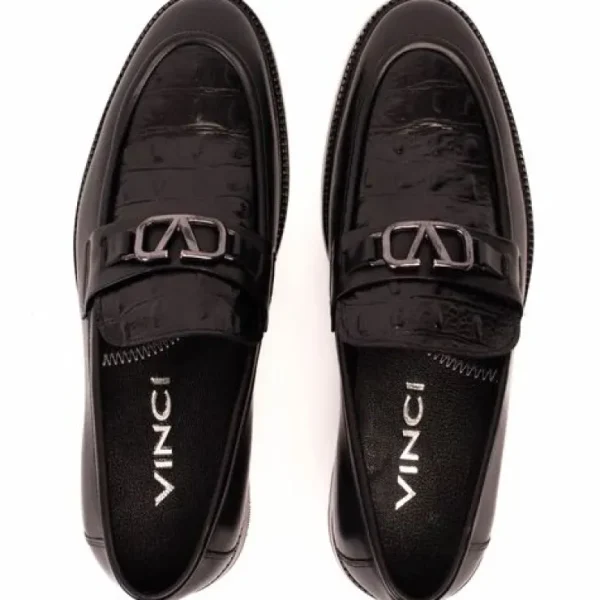 vinci_leather_amsterdam_b_3.webp Best Sale Vinci Leather Shoes Vinci Leather Amsterdam Bit Loafer (18563 T-1) Black