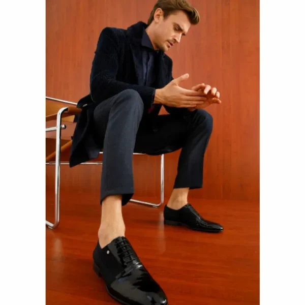 vinci_leather_colombo_bla_10.webp Store Vinci Leather Shoes Vinci Leather Colombo Cap Toe Oxford Shoe (8005) Black