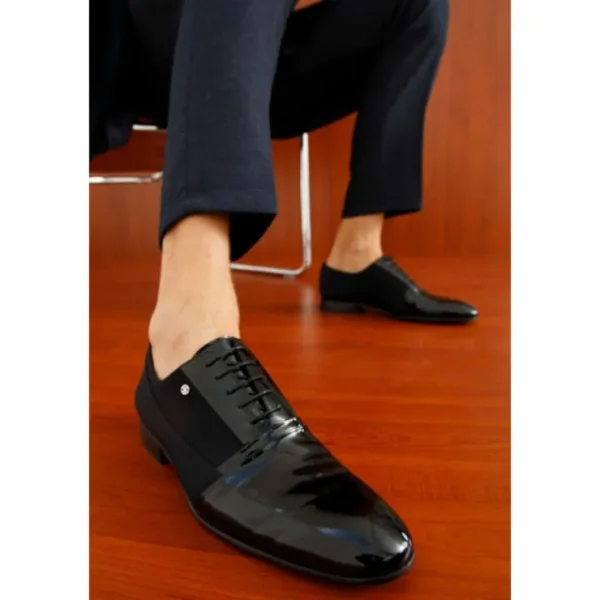 vinci_leather_colombo_bla_2.webp Store Vinci Leather Shoes Vinci Leather Colombo Cap Toe Oxford Shoe (8005) Black