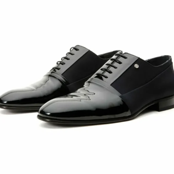 vinci_leather_colombo_bla_3.webp Store Vinci Leather Shoes Vinci Leather Colombo Cap Toe Oxford Shoe (8005) Black