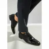 Store Vinci Leather Shoes Vinci Leather Colombo Cap Toe Oxford Shoe (8005) Black