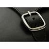 Clearance Vinci Leather Shoes Vinci Leather Preston Leather / Suede Double Monk Strap Ankle Boot (C-9058) Black
