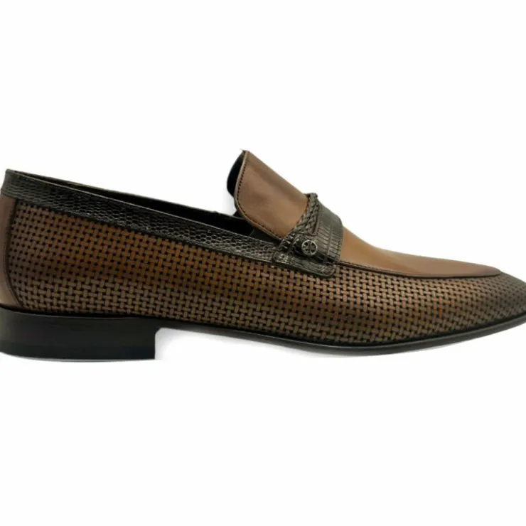Flash Sale Vinci Leather Shoes Vinci Leather The Acerra Leather Loafer Shoe (2034) Brown