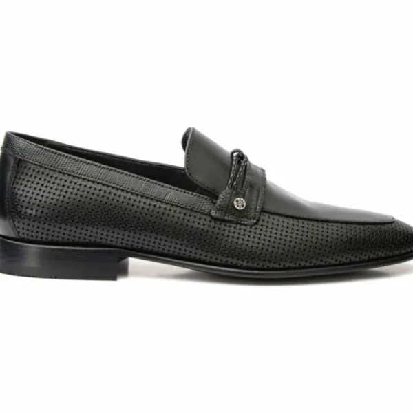 vinci_leather_the_acerra__0.webp Flash Sale Vinci Leather Shoes Vinci Leather The Acerra Leather Loafer Shoe (2034) Black