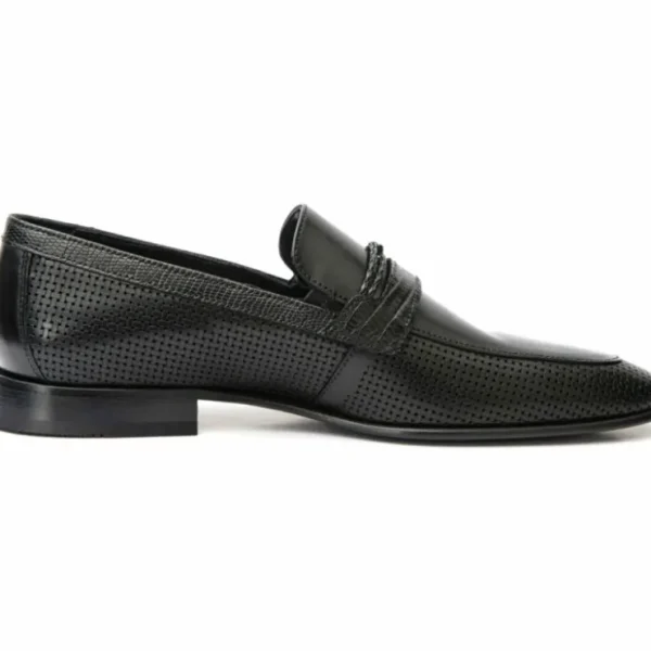 vinci_leather_the_acerra__4.webp Flash Sale Vinci Leather Shoes Vinci Leather The Acerra Leather Loafer Shoe (2034) Black