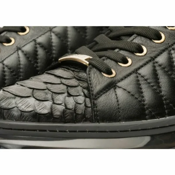 vinci_leather_the_adler_b_1.webp Outlet Vinci Leather Shoes Vinci Leather The Adler Snk Leather Sneaker Limited Edition (17474 S-1) Black
