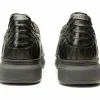 Outlet Vinci Leather Shoes Vinci Leather The Adler Snk Leather Sneaker Limited Edition (17474 S-1) Black