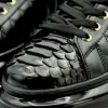 Outlet Vinci Leather Shoes Vinci Leather The Adler Snk Leather Sneaker Limited Edition (17474 S-1) Black