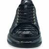 Outlet Vinci Leather Shoes Vinci Leather The Adler Snk Leather Sneaker Limited Edition (17474 S-1) Black