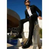 Discount Vinci Leather Shoes Vinci Leather The Anderson Leather / Suede Brogue Lace-up Boot With A Zipper (14559) Black
