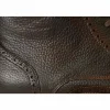 Online Vinci Leather Shoes Vinci Leather The Anderson Leather / Suede Brogue Lace-up Boot With A Zipper (14559) Brown