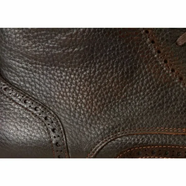 vinci_leather_the_anderso_4-1.webp Online Vinci Leather Shoes Vinci Leather The Anderson Leather / Suede Brogue Lace-up Boot With A Zipper (14559) Brown