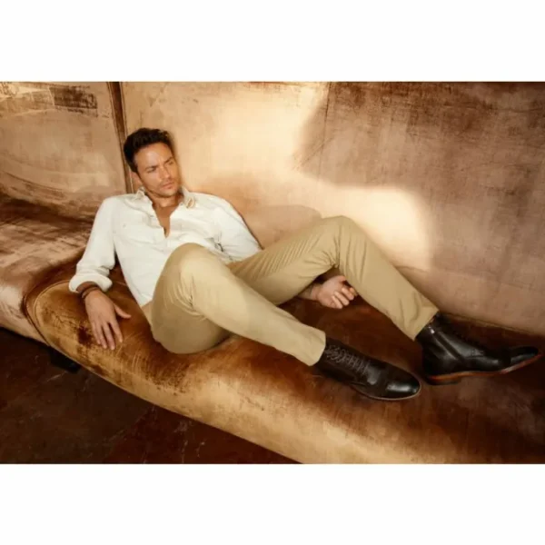 vinci_leather_the_anderso_6-1.webp Online Vinci Leather Shoes Vinci Leather The Anderson Leather / Suede Brogue Lace-up Boot With A Zipper (14559) Brown