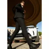 Discount Vinci Leather Shoes Vinci Leather The Anderson Leather / Suede Brogue Lace-up Boot With A Zipper (14559) Black