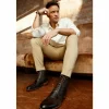 Online Vinci Leather Shoes Vinci Leather The Anderson Leather / Suede Brogue Lace-up Boot With A Zipper (14559) Brown