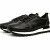 Cheap Vinci Leather Shoes Vinci Leather The Barnett Leather Sneaker (11089 S-4) Black