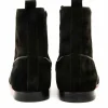 Best Vinci Leather Shoes Vinci Leather The Baron Suede Bit Zip-up Dress Boot (9026 X) Black