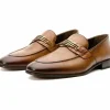 Shop Vinci Leather Shoes Vinci Leather The Bogota Bit Loafer (10651) Tan