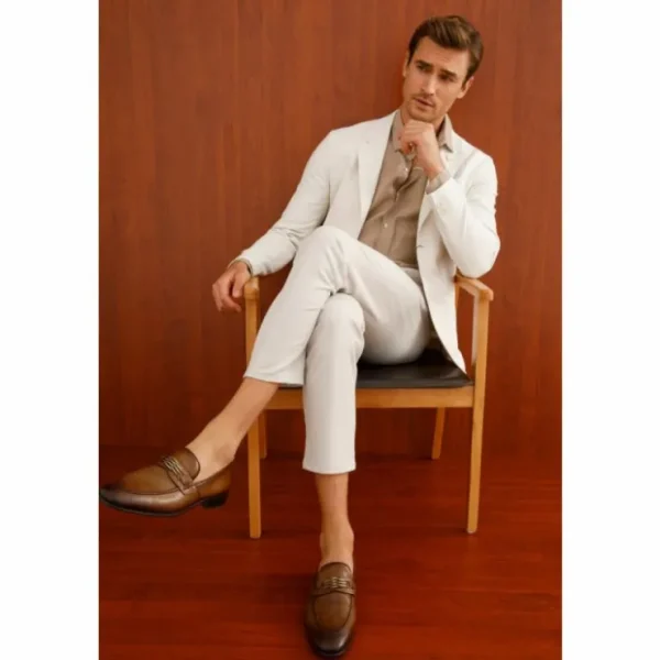 vinci_leather_the_bogota__5-1.webp Shop Vinci Leather Shoes Vinci Leather The Bogota Bit Loafer (10651) Tan
