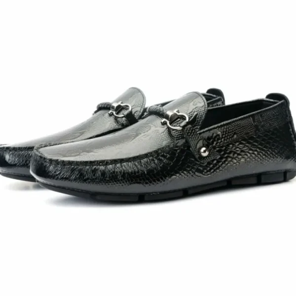 vinci_leather_the_bologna_1.webp Cheap Vinci Leather Shoes Vinci Leather The Bologna Bit Loafer Shoe Black