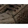 Best Vinci Leather Shoes Vinci Leather The Bomba Crocodile Leather Sneaker (Vc-D521T-52) Brown