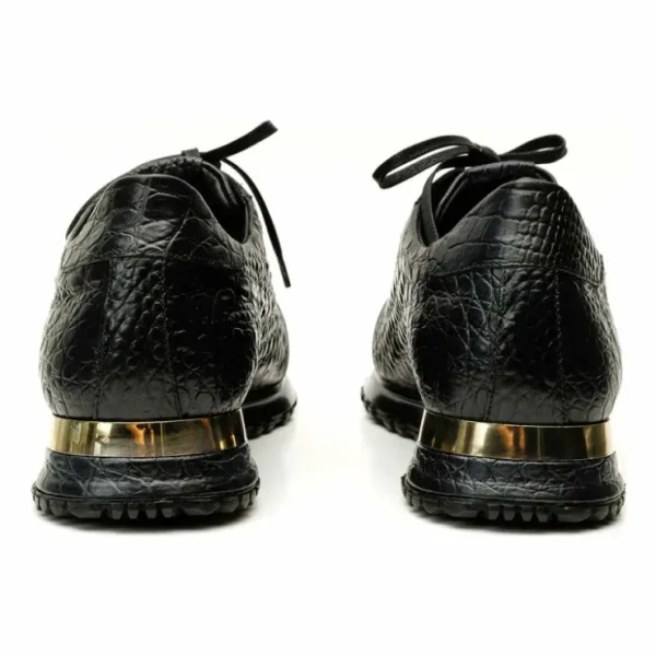 vinci_leather_the_bomba_b_2.webp Outlet Vinci Leather Shoes Vinci Leather The Bomba Crocodile Leather Sneaker (Vc-D521T-52) Black