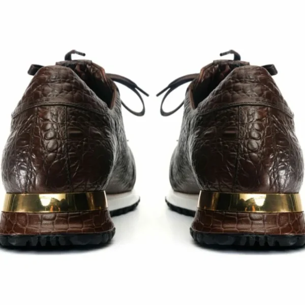 vinci_leather_the_bomba_b_3-1.webp Best Vinci Leather Shoes Vinci Leather The Bomba Crocodile Leather Sneaker (Vc-D521T-52) Brown