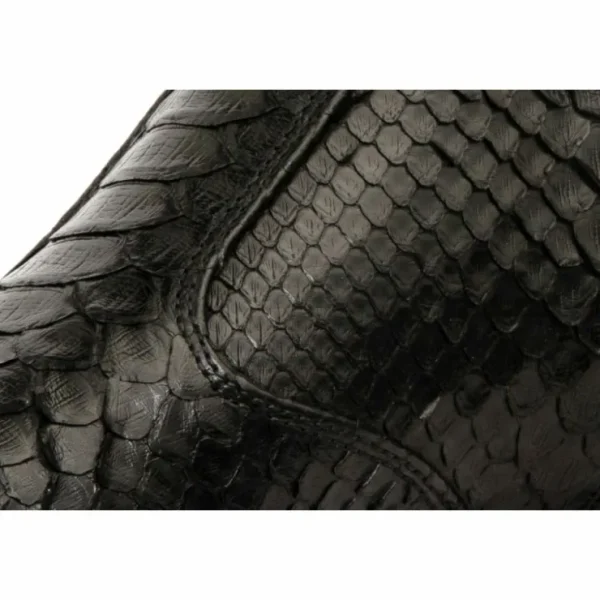 vinci_leather_the_boss_bl_5.webp Clearance Vinci Leather Shoes Vinci Leather The Boss Python Snk Zip-up Leather Boot Limited Edition Black