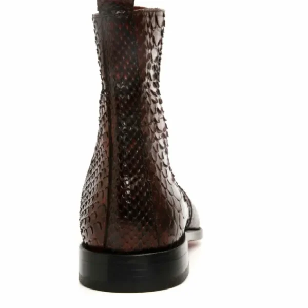 vinci_leather_the_boss_bu_6.webp Online Vinci Leather Shoes Vinci Leather The Boss Python Snk Zip-up Leather Boot Limited Edition Burgundy