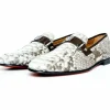 Cheap Vinci Leather Shoes Vinci Leather The Boss Python Color Shoe Bit Loafer (C-9023 X) Natural