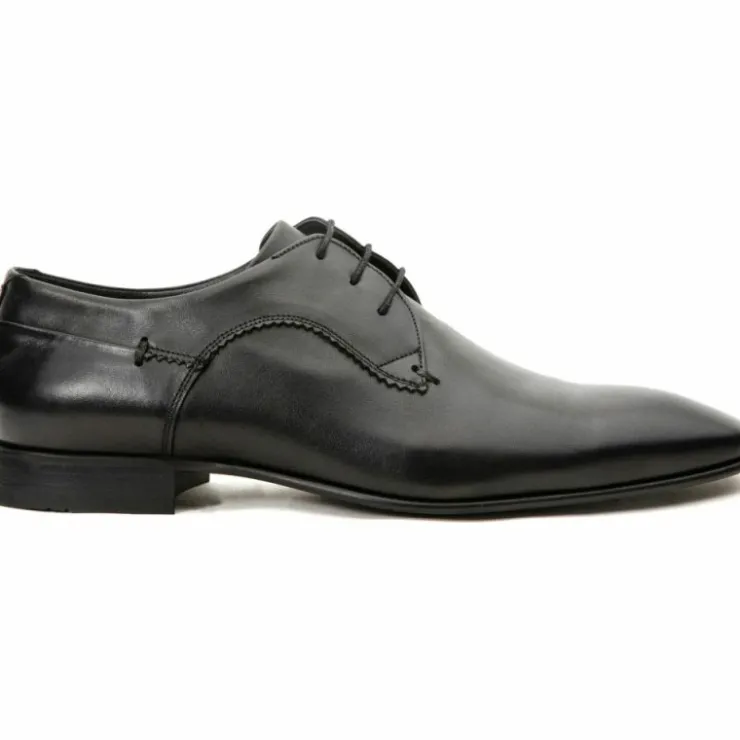 Cheap Vinci Leather Shoes Vinci Leather The Buenos Aires Derby Shoes (10723) Black
