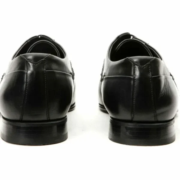 Cheap Vinci Leather Shoes Vinci Leather The Buenos Aires Derby Shoes (10723) Black