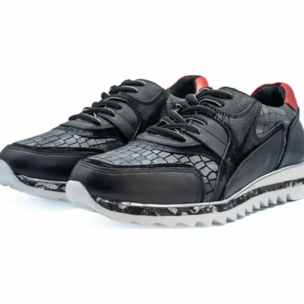 vinci_leather_the_cakarta_3.webp Discount Vinci Leather Shoes Vinci Leather The Cakarta Leather Sneaker (06560 S-8) Black
