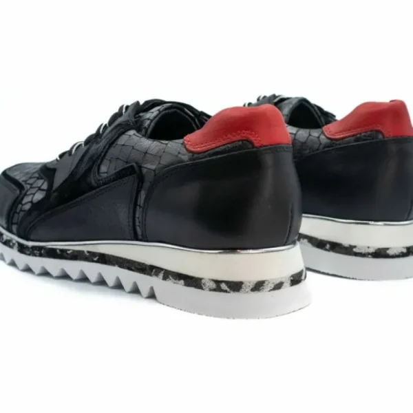 vinci_leather_the_cakarta_5.webp Discount Vinci Leather Shoes Vinci Leather The Cakarta Leather Sneaker (06560 S-8) Black