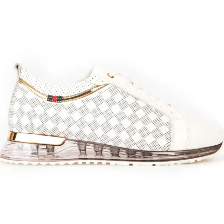 Hot Vinci Leather Shoes Vinci Leather The Cenova Leather Sneaker White