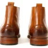 Cheap Vinci Leather Shoes Vinci Leather The Dessalines Leather Chukka Brogue Dress Boot (X-868) Brown