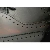 Online Vinci Leather Shoes Vinci Leather The Dicle Black / Burgundy Wingtip Semi Brogue Derby Shoe (16010)